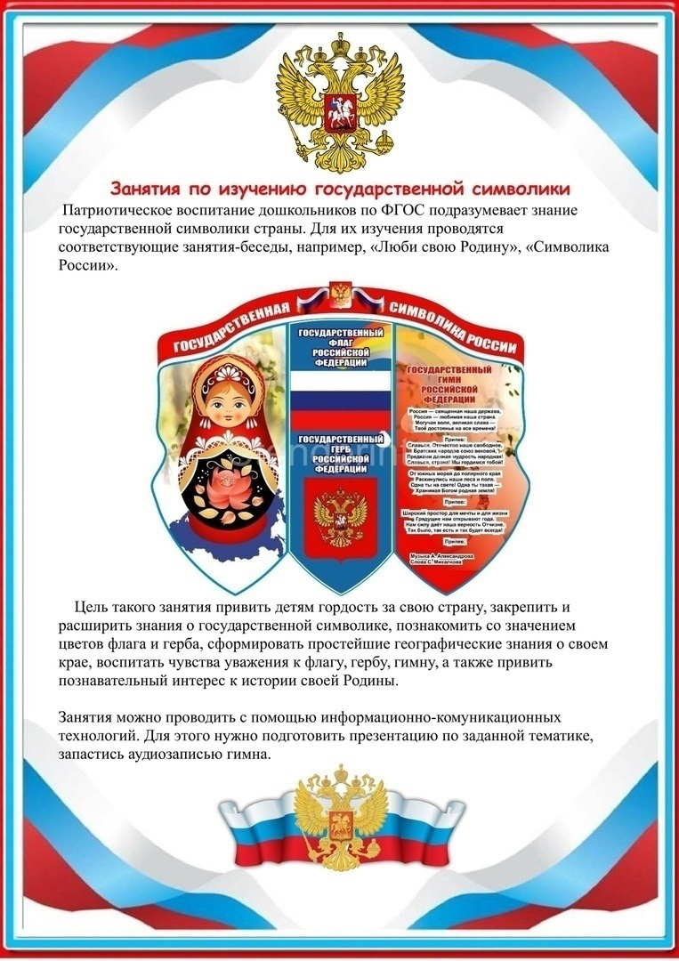 Консультации для родителей по патриотическому воспитанию дошкольников