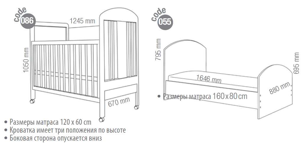 Размеры детской кровати | блог дочки-сыночки