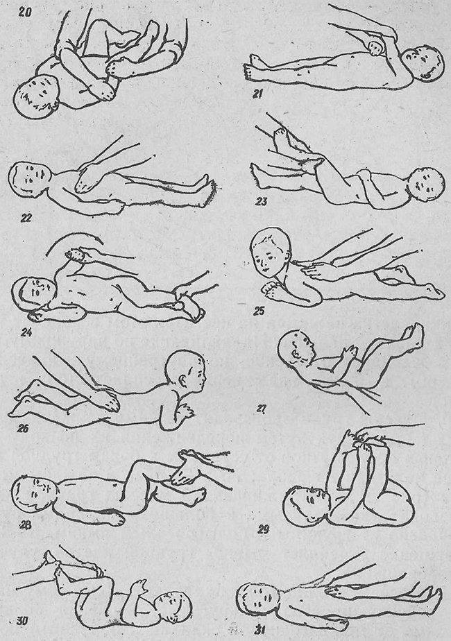 Гимнастика и массаж. комплекс для малышей от 1,5 до 3 месяцев