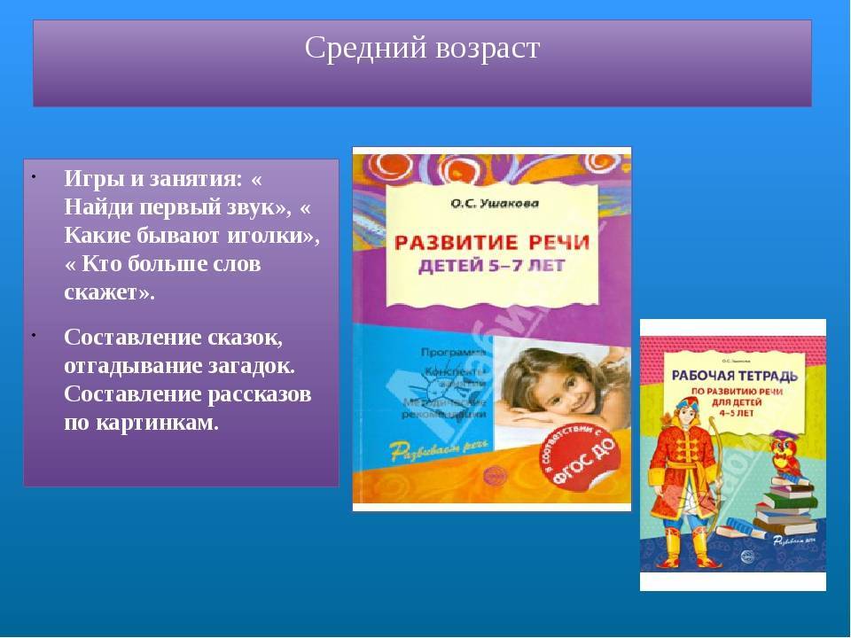 Программа развития речи дошкольников по Ушаковой О. С.