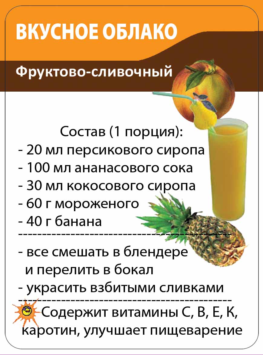 Детские коктейли - как приготовить и украсить, рецепты с фото