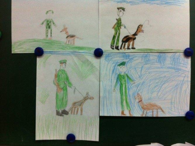 Конспект нод по рисованию в старшей группе «пограничник с собакой». воспитателям детских садов, школьным учителям и педагогам