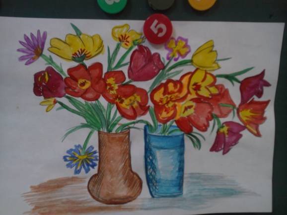 Занятия по рисованию на тему «цветы для мамы» в средних группах доу