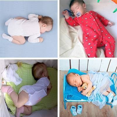 Как должен спать новорожденный, в какой позе правильно укладывать