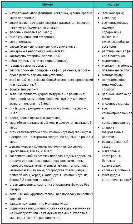 Питание кормящей матери - правила, мифы, список продуктов, 5 видео от профессионалов - медицинский портал
