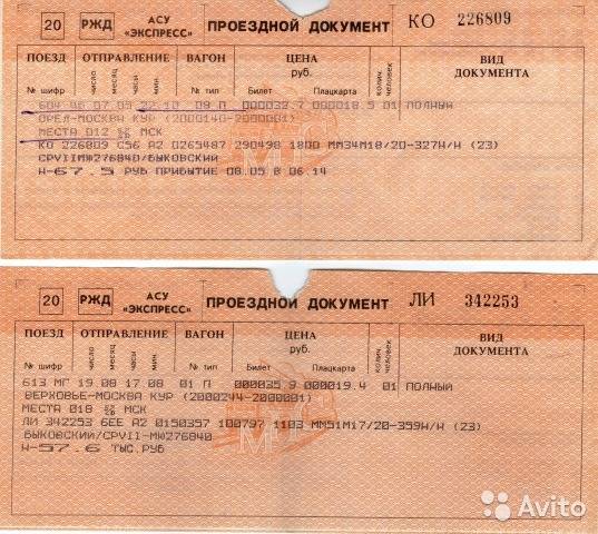 Детский билет на поезд ржд со скольки и до скольки лет