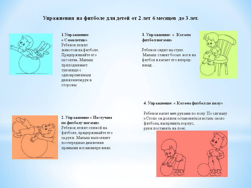 Занятия на фитболе с грудничком: разные варианты гимнастики