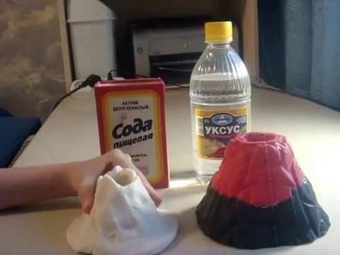 Опыт вулкан в домашних условиях для детей