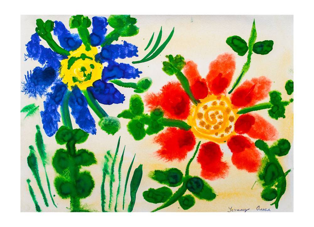 № 5375 конспект по рисованию "красивые цветы" - воспитателю.ру - сайт для педагогов доу