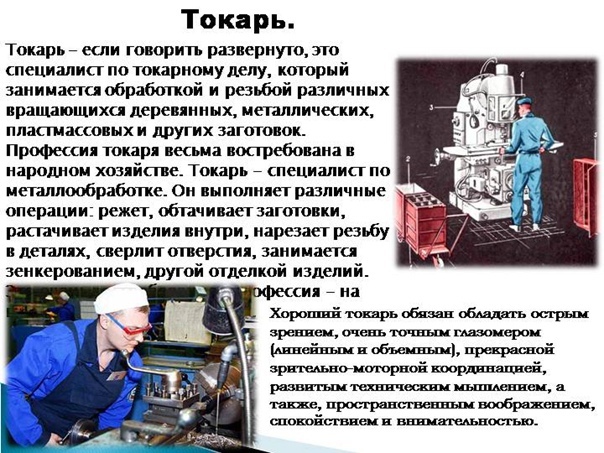 Профессии, связанные с обработкой
 | про профессии.ру