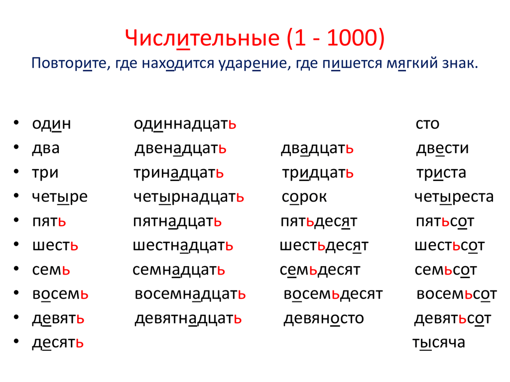 Имя числительное