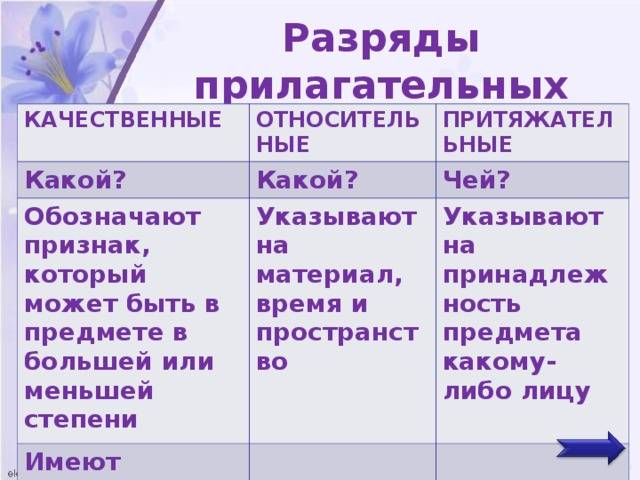 Глава 8. морфология. имя прилагательное