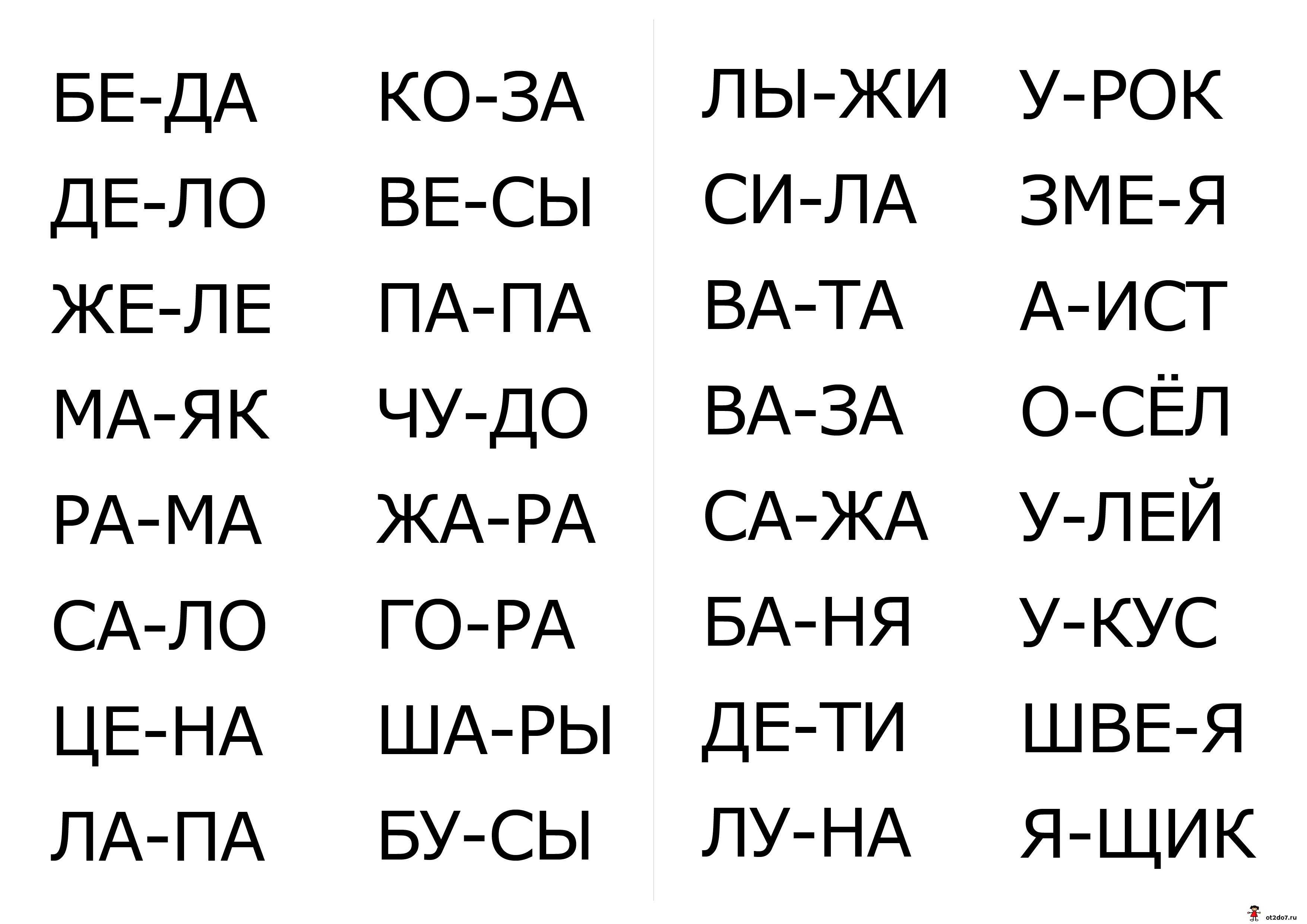 Как научить ребенка читать по слогам в домашних условиях