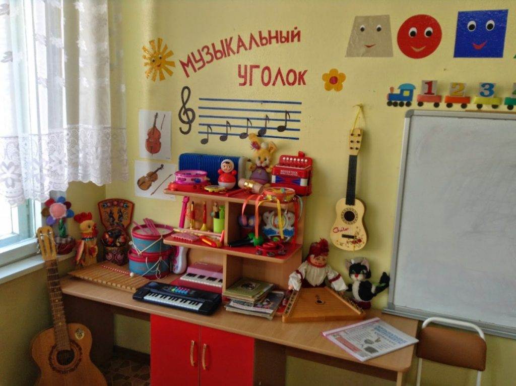 Музыкальный уголок в детском саду