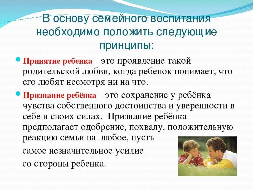 Основы семейного воспитания схема