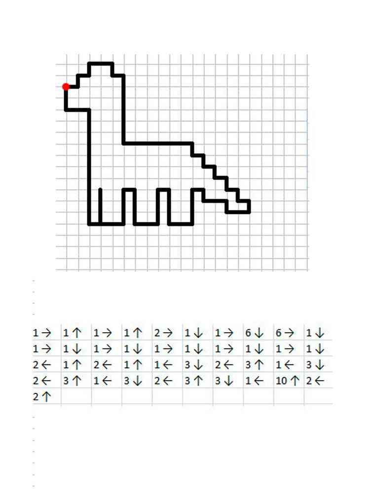 Графический диктант по клеточкам для дошкольников 5,6,7 лет: скачать и распечатать!