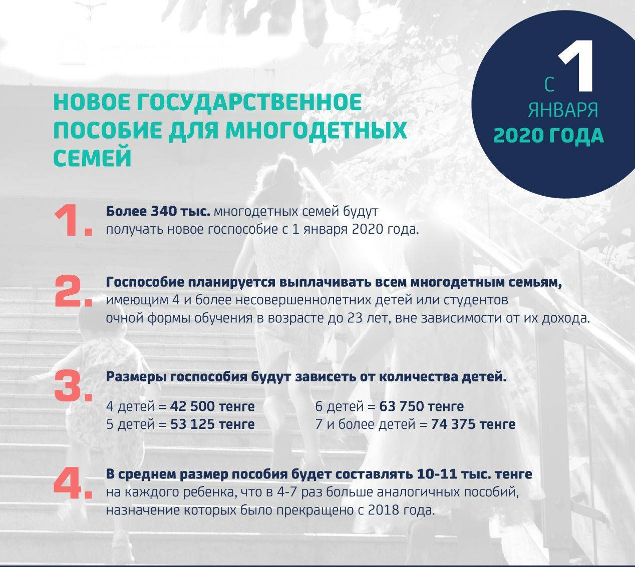 Льготы многодетным семьям в 2020 году