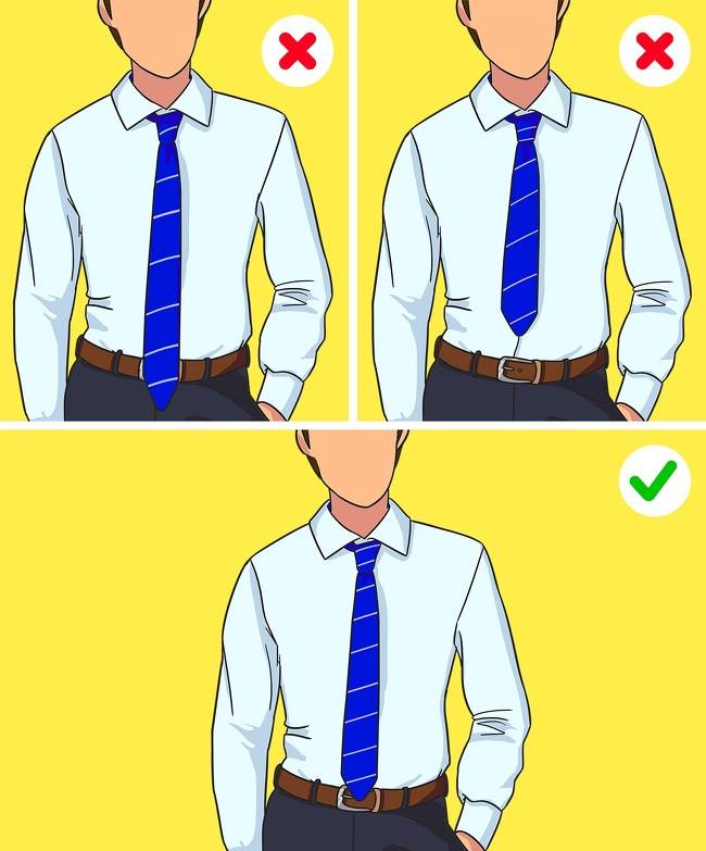 Какой длины должен быть галстук: правила по этикету, виды галстуков