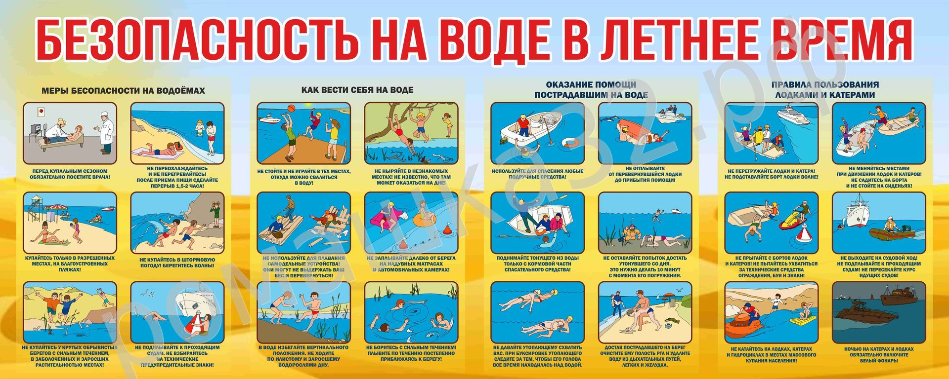 Безопасность на воде: правила поведения для детей