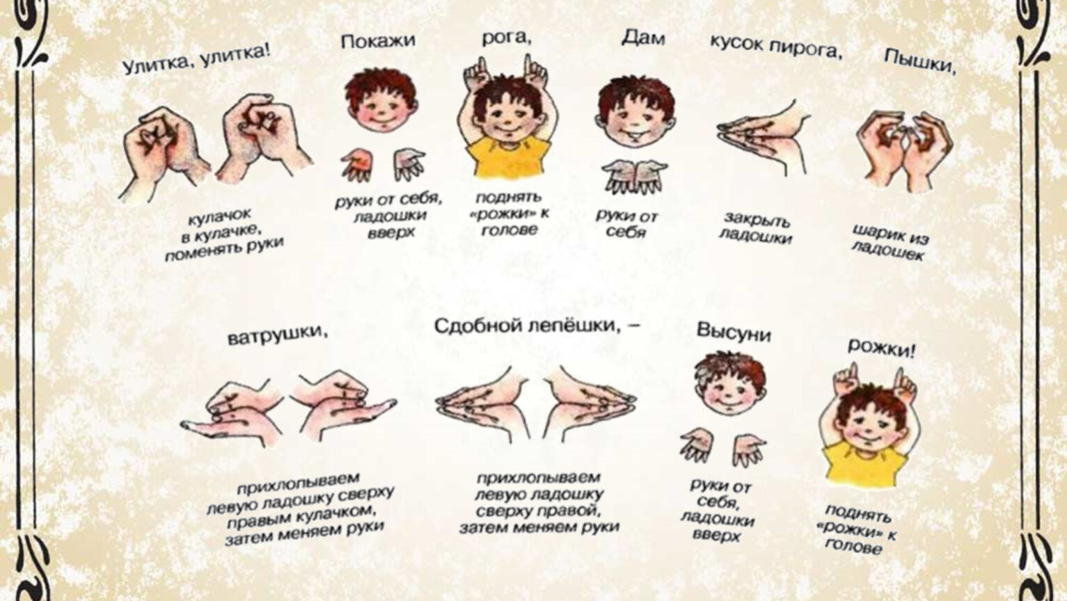 Пальчиковая гимнастика от а до я