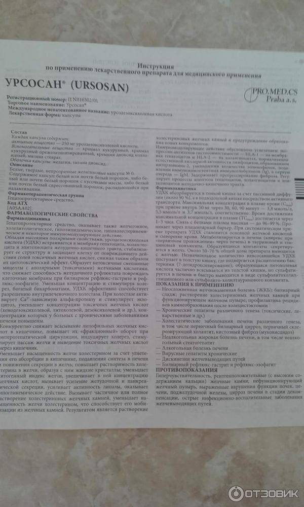 Урсосан при желтухе новорожденных: инструкция по применению препарата с расчетом дозировки