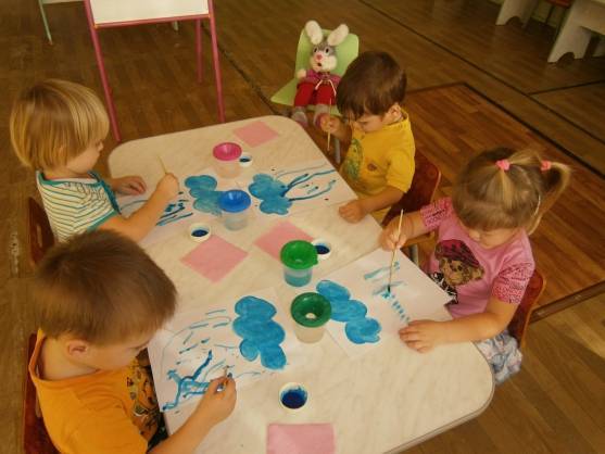Пальчиковое рисование для детей в детском саду
