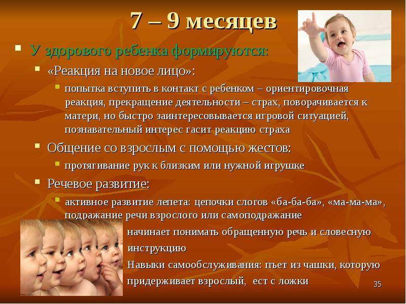Развитие ребенка в 9 месяцев жизни