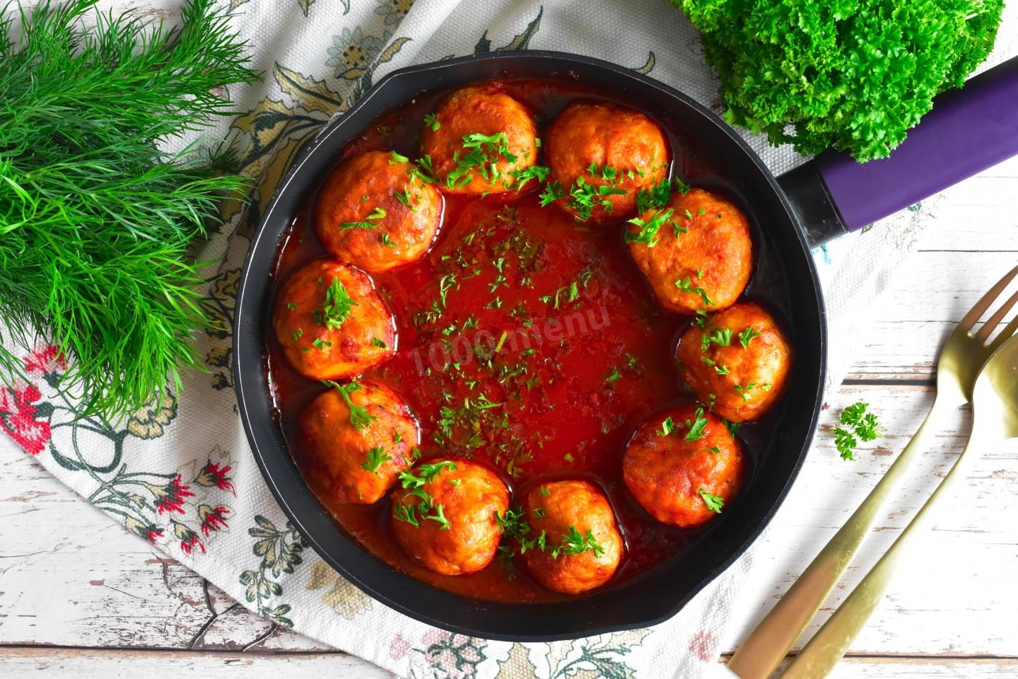 Тефтели из свинины с рисом пошаговый рецепт