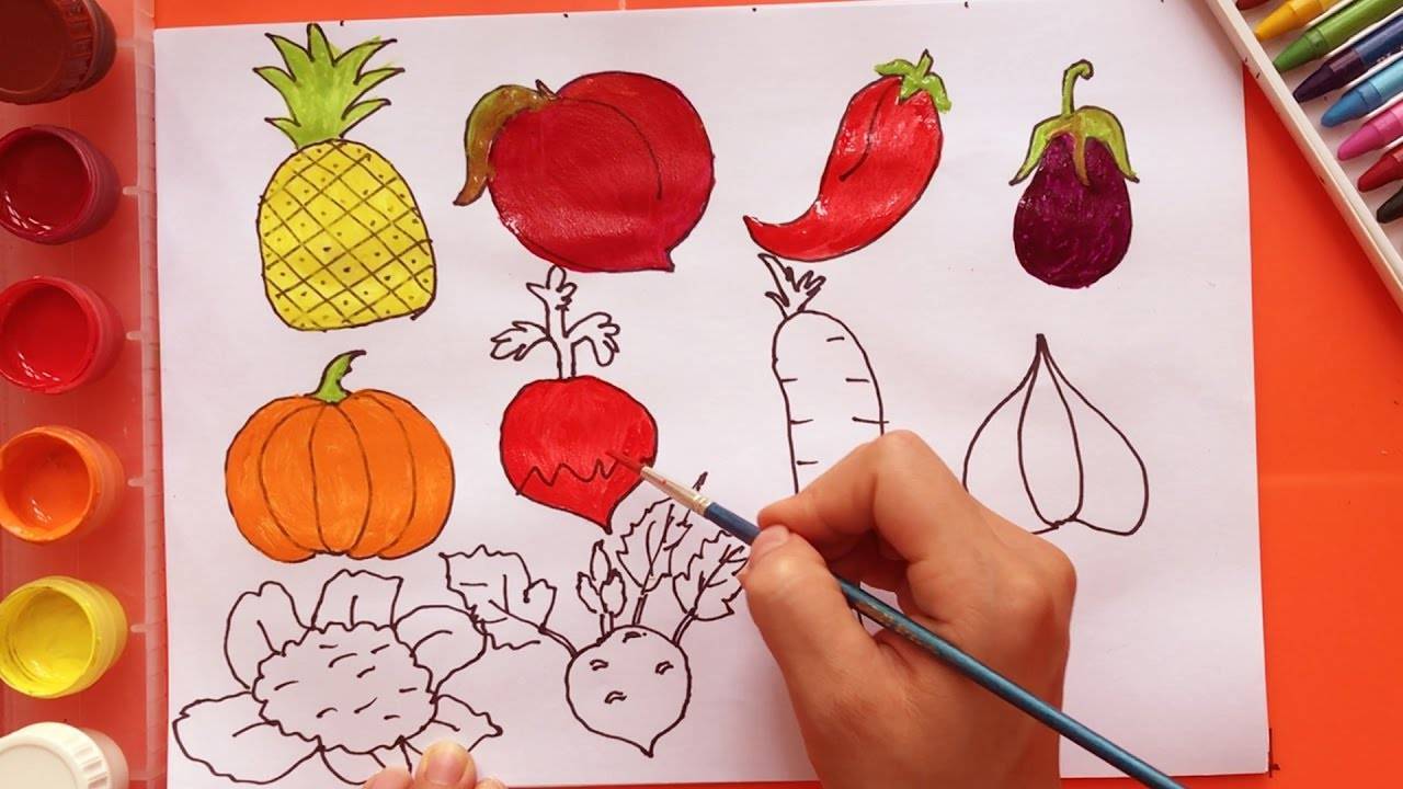 Как нарисовать корзину с фруктами: 14 шагов