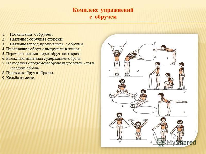 Упражнения с обручем - дети и спорт