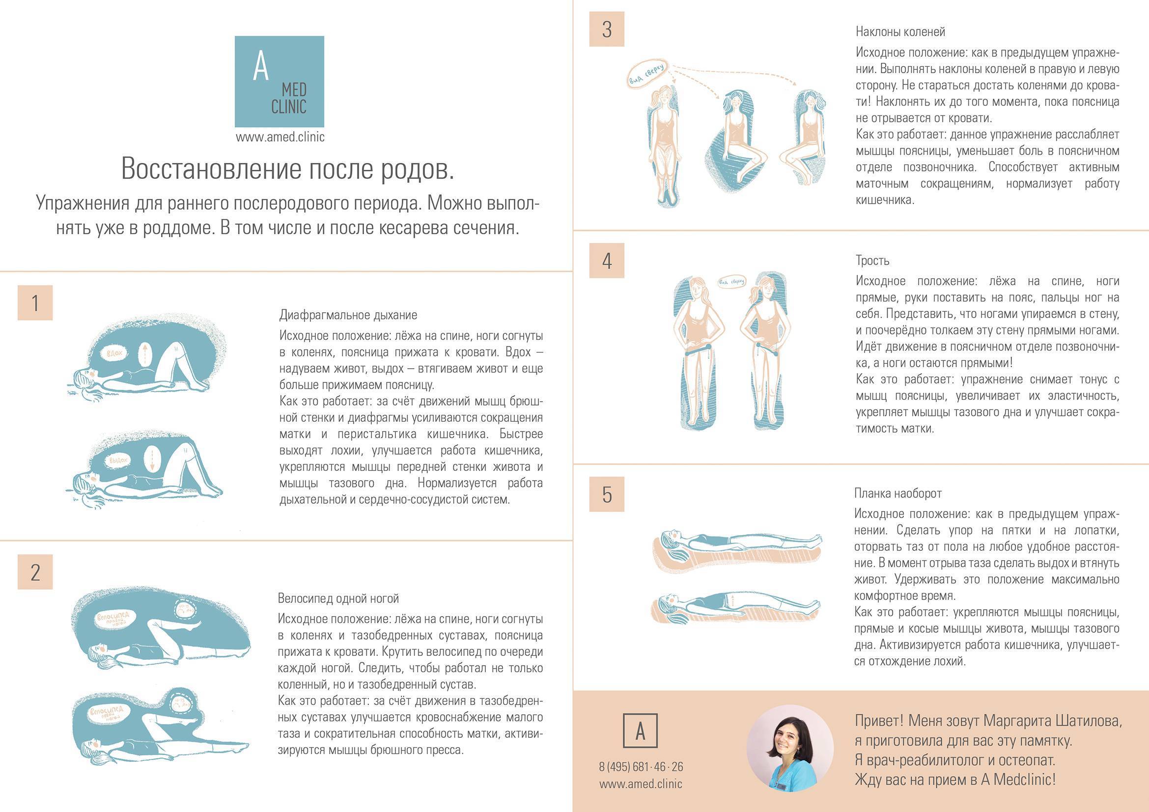Послеродовое восстановление фигуры и психики