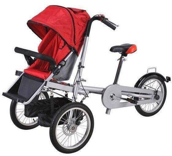 Коляска велосипед-трансформер: обзор детской модели для ребенка и взрослой — для мамы. велосипед детская коляска трансформер