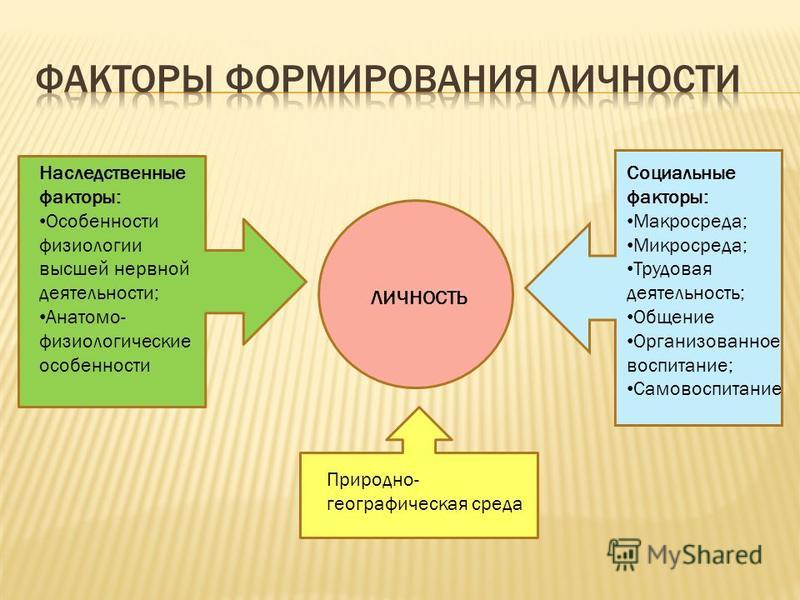 Развитие  личности. формирование личности