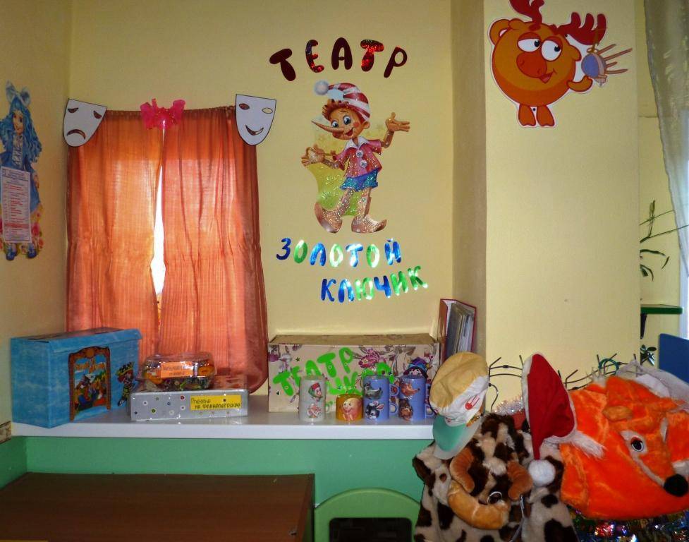 Театральный уголок в детском саду: назначение, идеи оформления с фото, оснащение игрушками и аксессуарами и детский репертуар для спектаклей