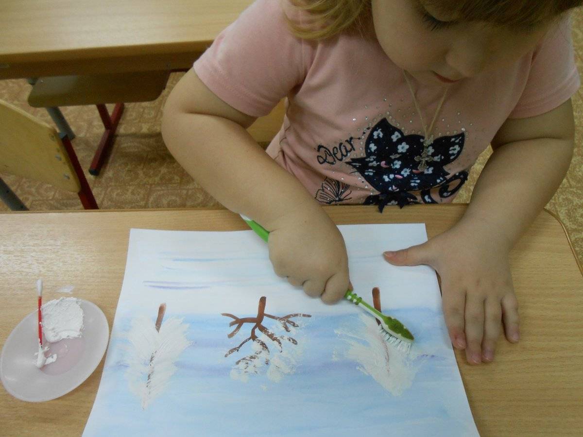 Техника нетрадиционного рисования для средней группы детского сада