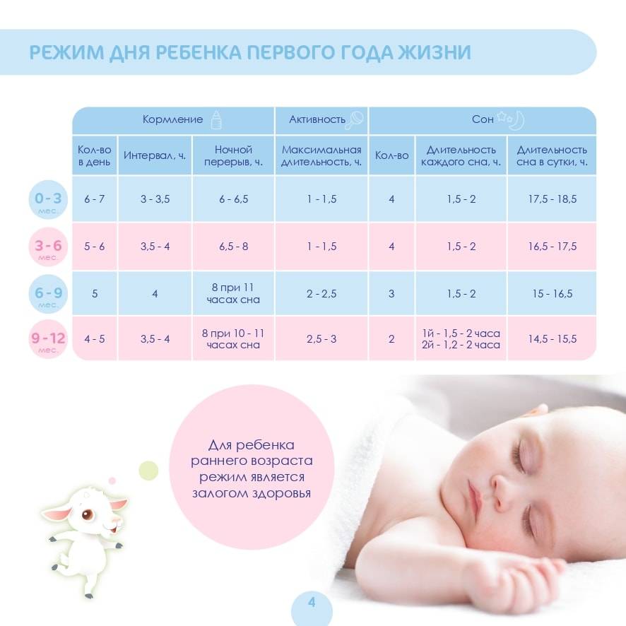 Режим дня 5-месячного ребенка: сон и кормление