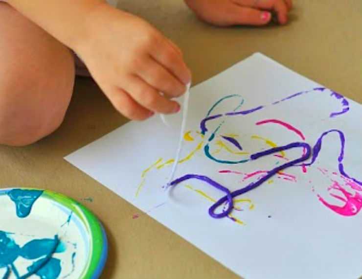 Ниткография – увлекательная техника рисования для детей