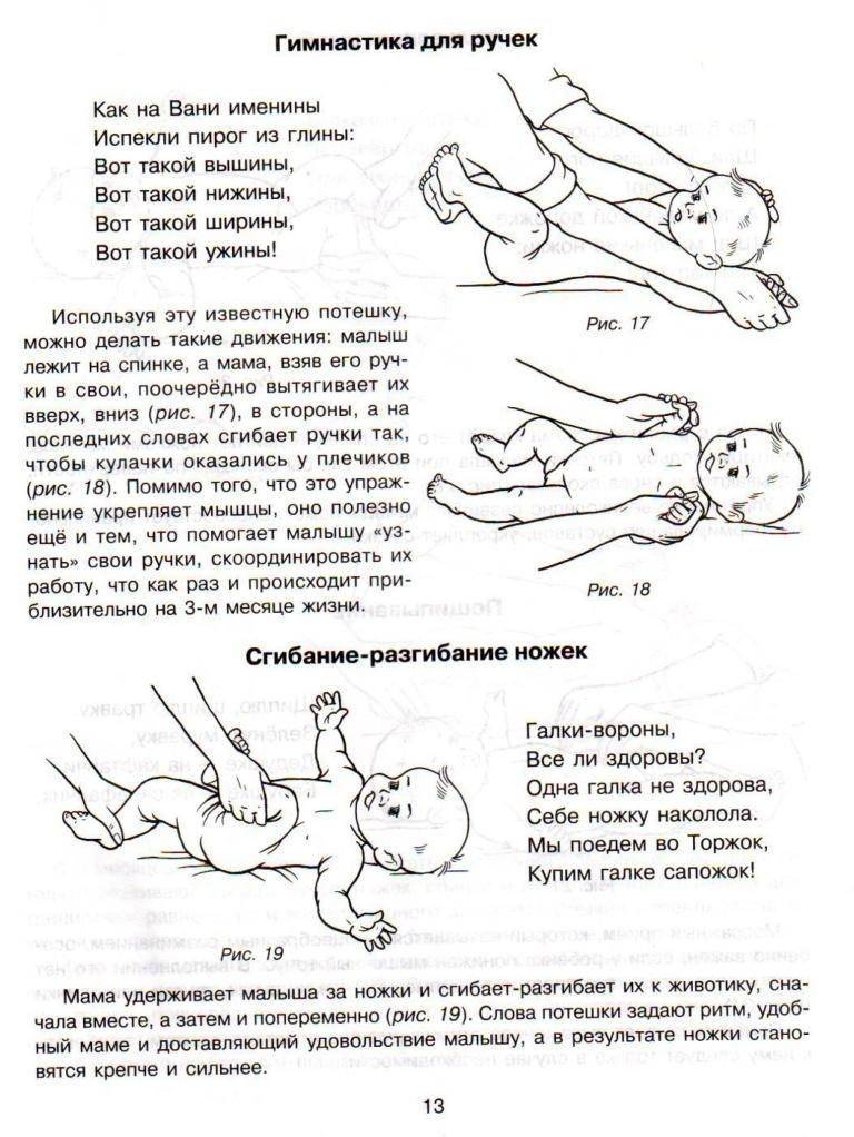 Гимнастика для грудничков в 2 месяца: общие правила и техника проведения