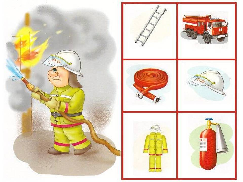 Конспект нод «профессия — пожарный» в старшей группе