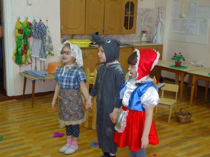 Драматизация сказки в средней группе детского сада: картотека игр, сценарии