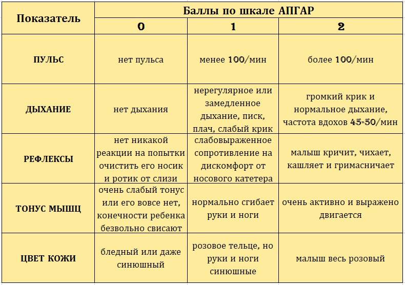 Как оценить состояние новорожденного по шкале апгар: алгоритм, интерпретация, таблица, выводы