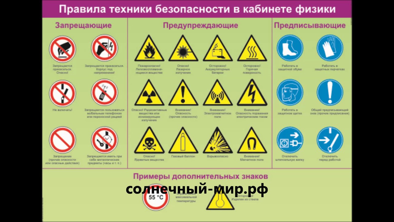 Основные правила безопасной работы в химических лабораториях