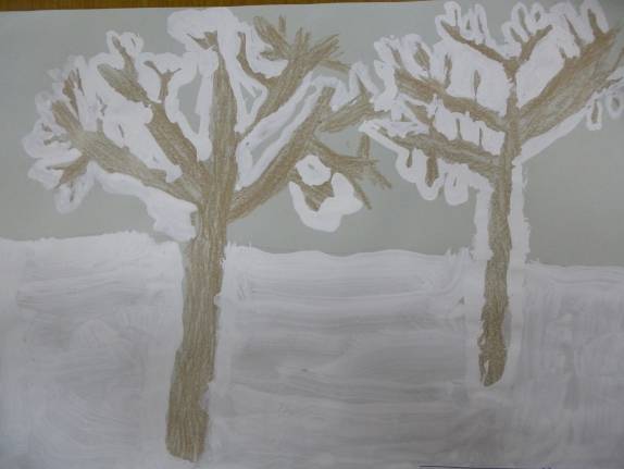 Конспект нод по рисованию в старшей группе «деревья»