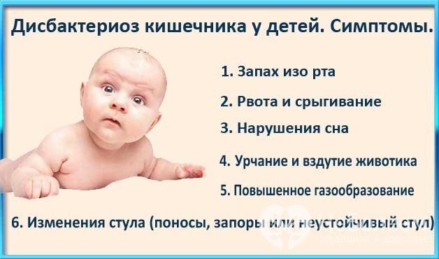 Дисбактериоз кишечника у детей: симптомы и лечение