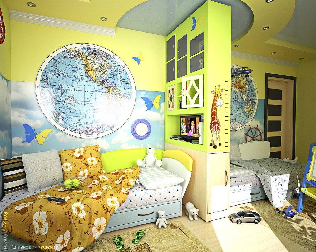 (+109 фото) дизайн детской комнаты для двух мальчиков