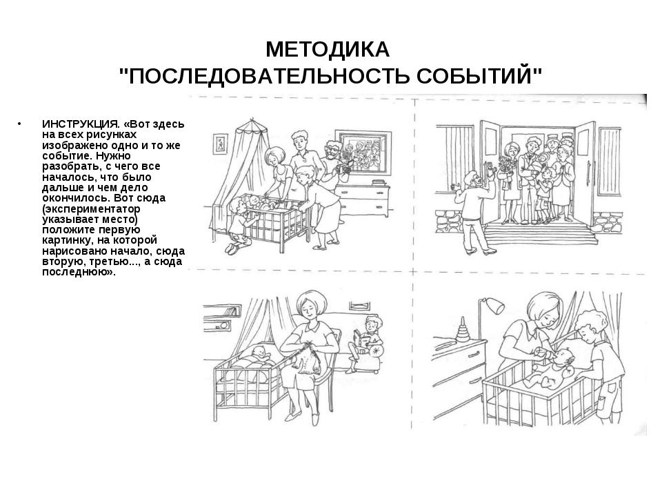 Методика «последовательность событий» | коррекционная работа  | воспитатель детского сада / всероссийский журнал