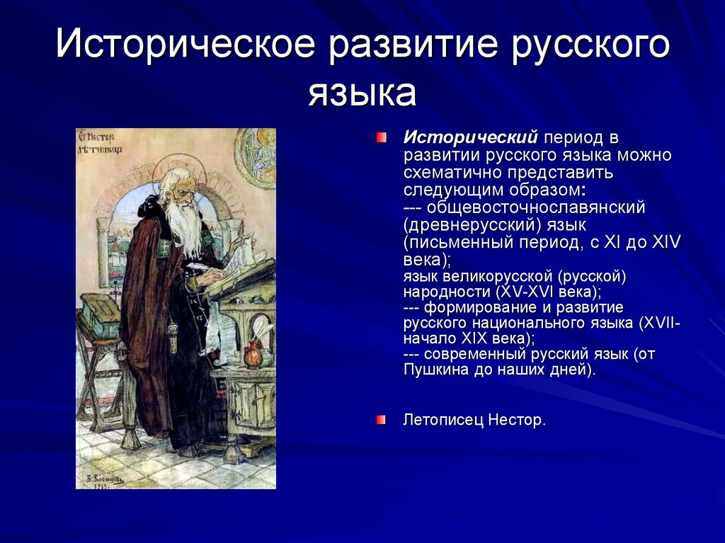 История русского языка