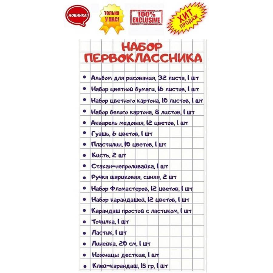 Собираем ребенка в школу: список вещей и канцтоваров для будущего первоклассника ???? школы
