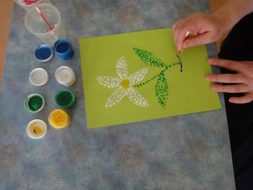 Конспект занятия по нетрадиционному способу рисования во второй младшей группе «отпечаток листьями»
