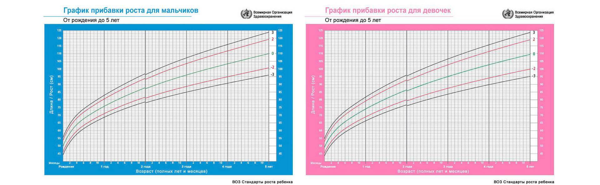 Нормы веса и роста у детей до года воз